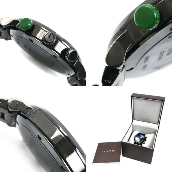 GUCCI Gucci Chronograph Watch, Battery-Operated, YA101331/101M, Men's - Picture 9 of 9